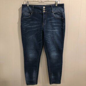 Copperflash High Rise Ankle Jeans, Size 12